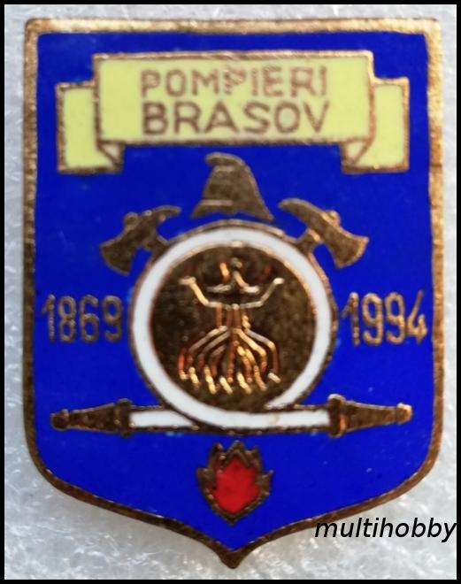 Insigna - Pompieri Brasov 1869-1994