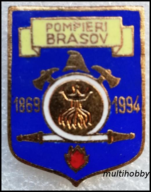 Insigna - Pompieri Brasov<br/>1869-1994