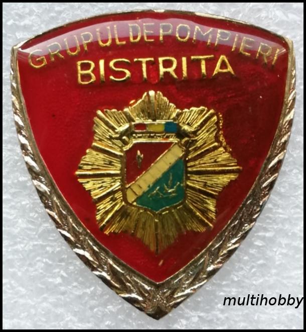 Insigna - Grupul de pompieri Bistrita