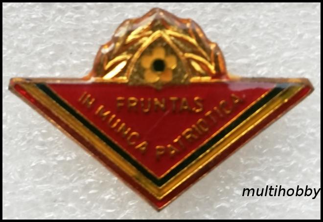 Insigna - Fruntas in munca patriotica