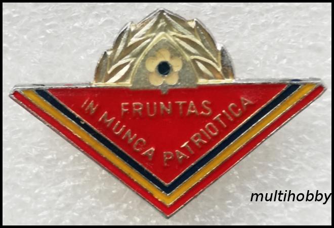 Insigna - Fruntas in munca patriotica