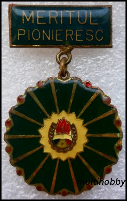 Insigna - *Medalie <Br /> Meritul pionieresc