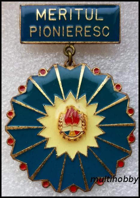 Insigna - *Medalie <Br /> Meritul pionieresc