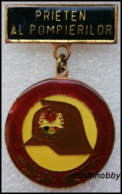 Insigna - *Medalie <Br /> Prieten Al Pompierilor