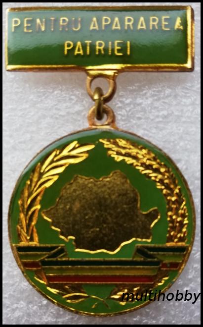 Insigna - *Medalie <Br /> Pentru apararea patriei