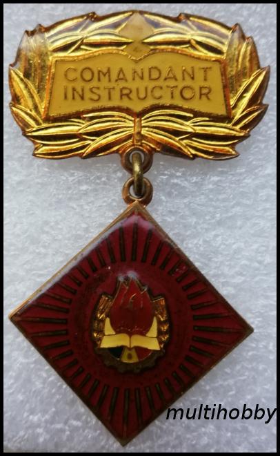 Insigna - *Medalie <Br /> Comandant instructor