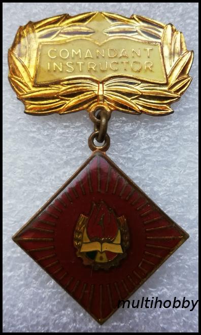 Insigna - *Medalie <Br /> Comandant instructor