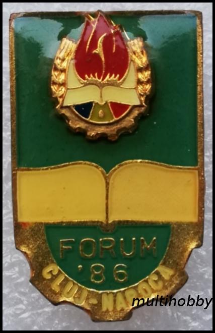 Insigna - Forum'86 <br /> Cluj-Napoca