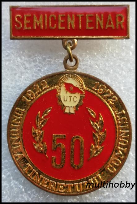 Insigna - *Medalie <br /> Semicentenar UTC
