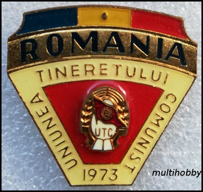 Insigna - UTC Romania - 1973