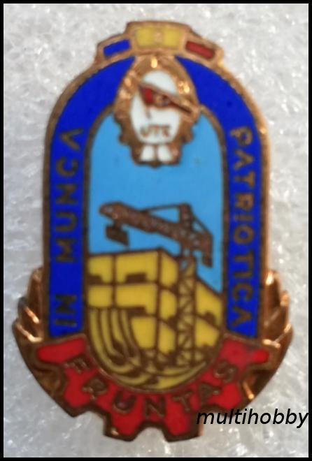 Insigna - Fruntas in munca patriotica - UTC