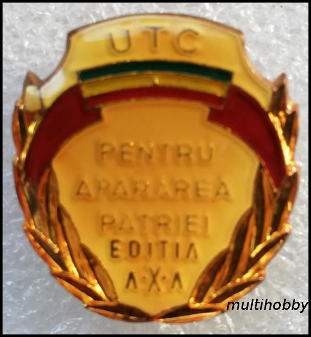 Insigna - Pentru apararea patriei editia a-X-a - UTC