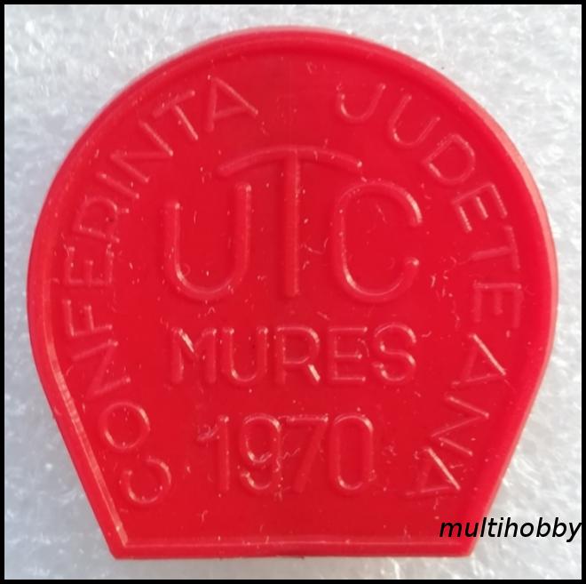 Insigna - Conferinta judeteana Mures 1970