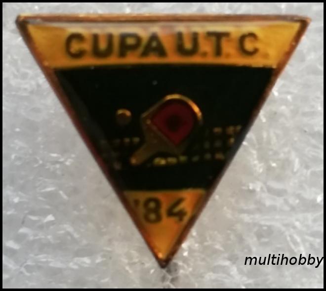 Insigna - 1984 <br /> Cupa UTC - Tenis de masa