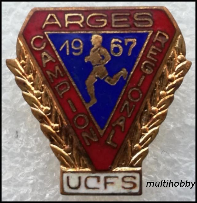 Insigna - UCFS <br /> Campion regional Arges 1967