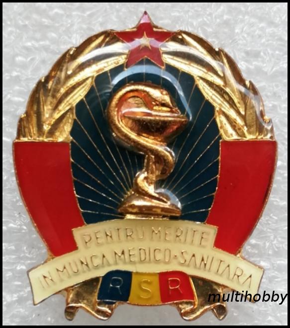 Insigna - Pentru Merite In Munca Medico-Sanitara