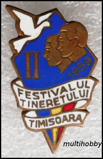 Insigna - Festivalul Tineretului Timisoara II
