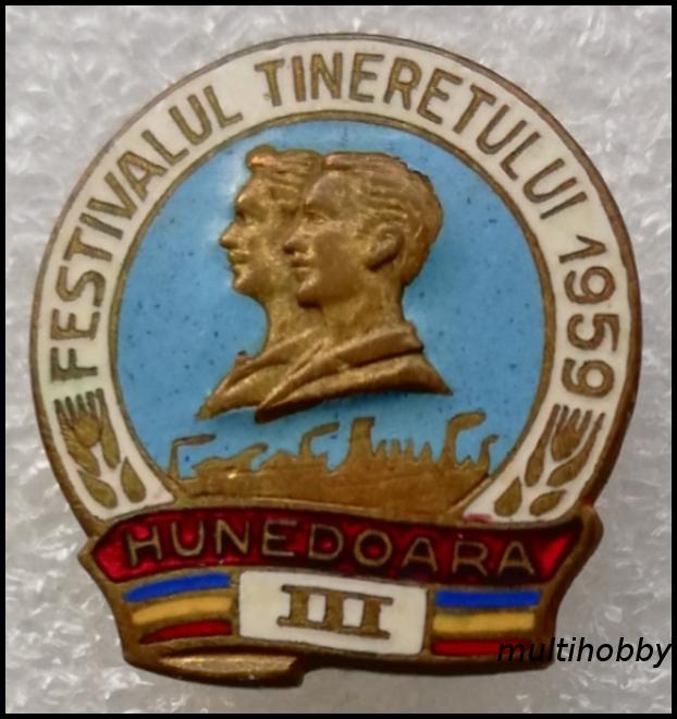 Insigna - Festival Tineretului Regiunea Hunedoara III