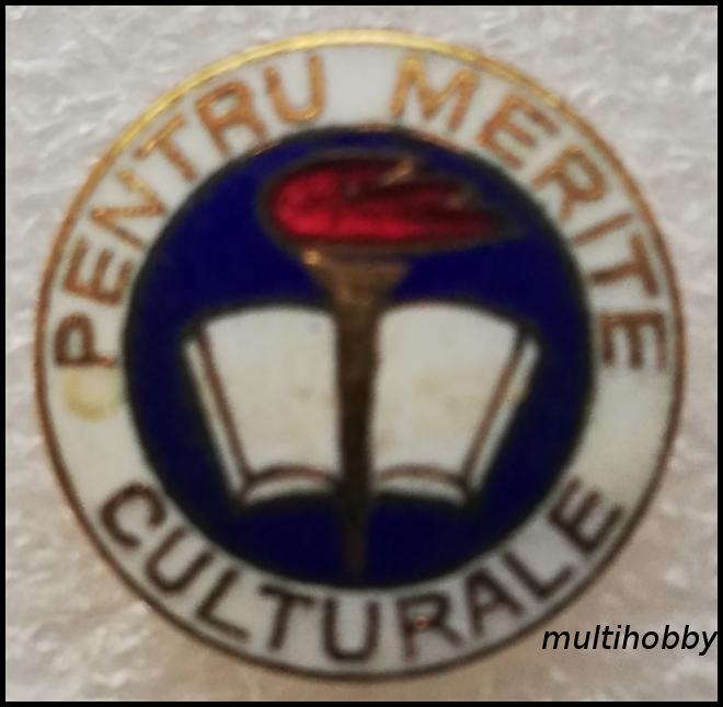 Insigna - Pentru Merite Culturale