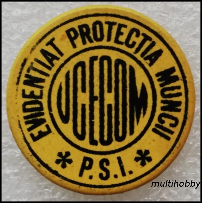 Insigna - Evidentiat Protectia Muncii- P.C.I. UCECOM