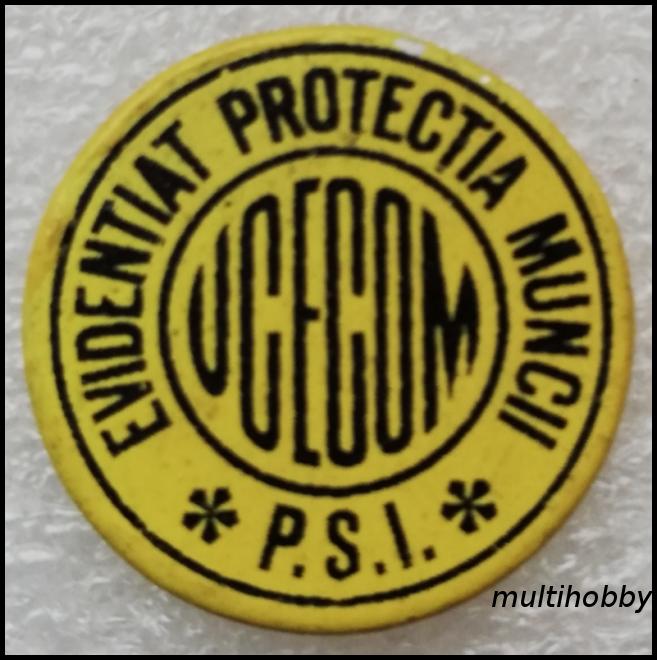 Insigna - Evidentiat Protectia Muncii- P.C.I. UCECOM