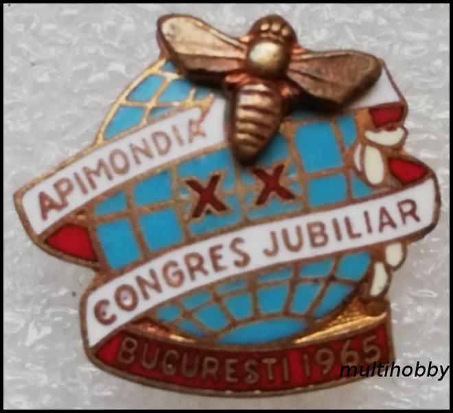 Insigna - Apimondia congres jubiliar 1965