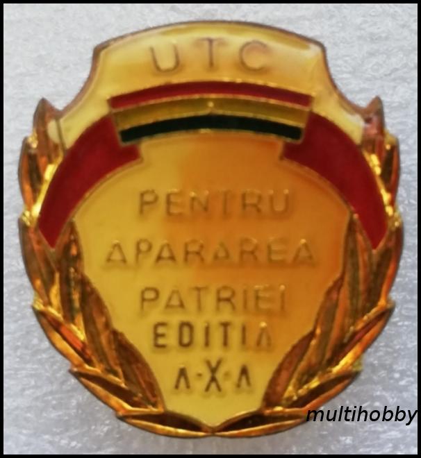 Insigna - Pentru Apararea Patriei Editia A-X-A - UTC