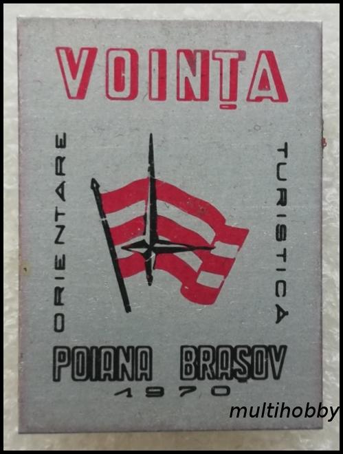 Insigna - Vointa Brasov <br /> Orientare turistica <br /> 1970