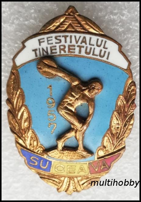 Insigna - Festival Tineretului Regiunea Suceava