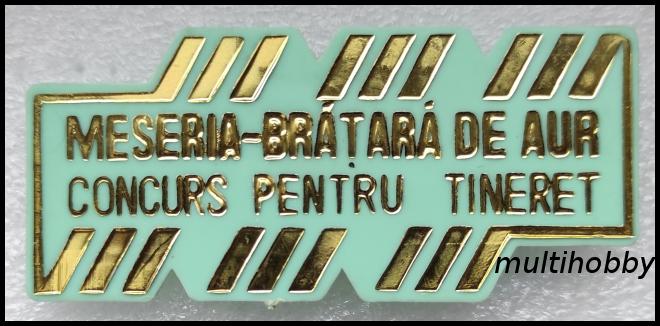 Insigna - Meseria bratara de aur <br/> Concurs pentru tineret