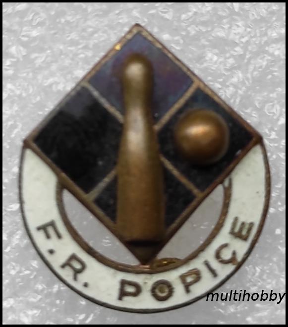 Insigna - Federatia Romana De Popice