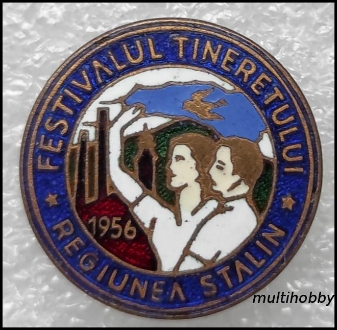 Insigna - Festival Tineretului Regiunea Stalin