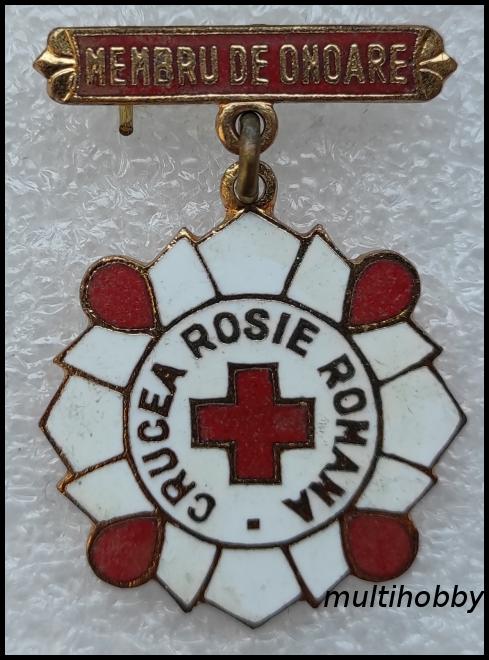 Insigna - Membru de onoare <br/> Crucea rosie Romania