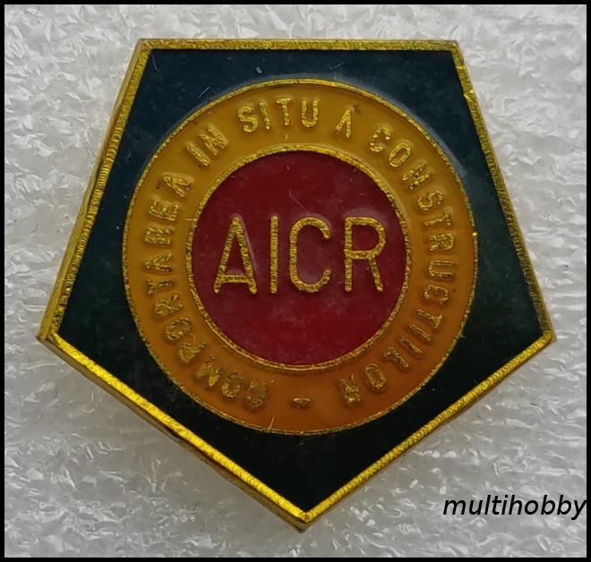 Insigna - AICR<br/>Asociatia inginerilor constructori romani