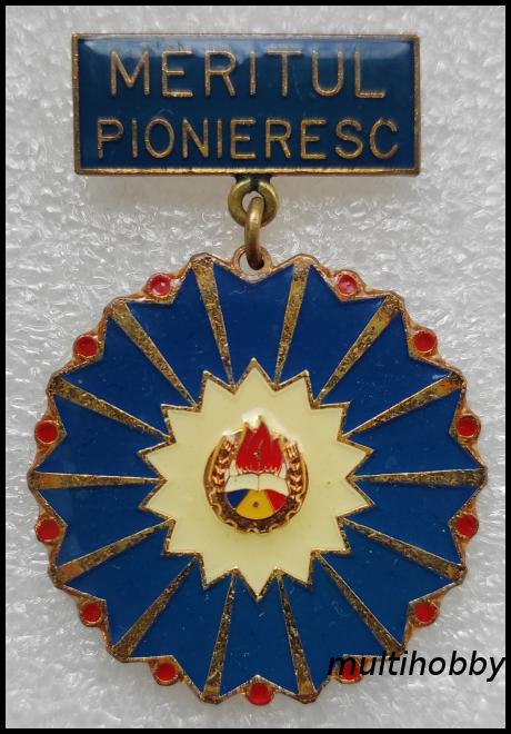 Insigna - *Medalie <Br /> Meritul pionieresc

