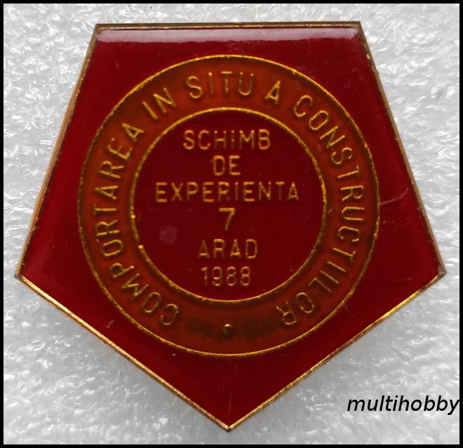 Insigna - Schimb De Experienta 7<br/>Arad<br/>1988