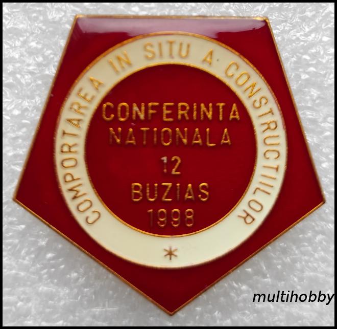 Insigna - Conferinta nationala 12<br/>Buzias<br/>1998