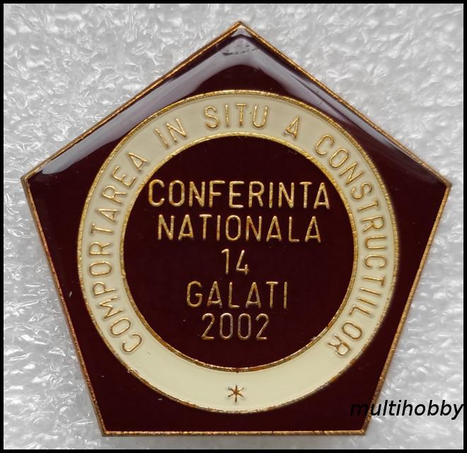 Insigna - Conferinta nationala 14<br/>Galati<br/>2002
