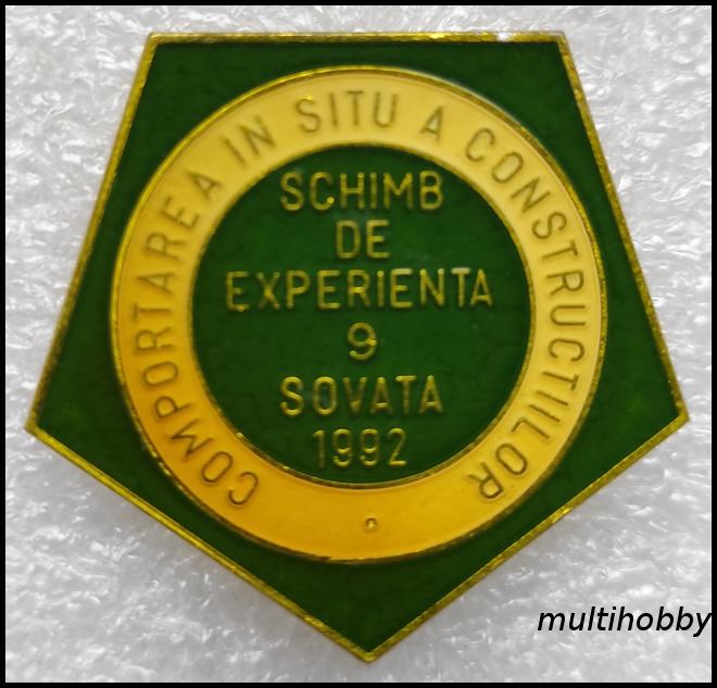 Insigna - Schimb de experienta 9<br/>Sovata<br/>1992