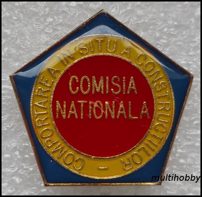 Insigna - Comportarea in SITU a constructorilor <br/> Comisia nationala