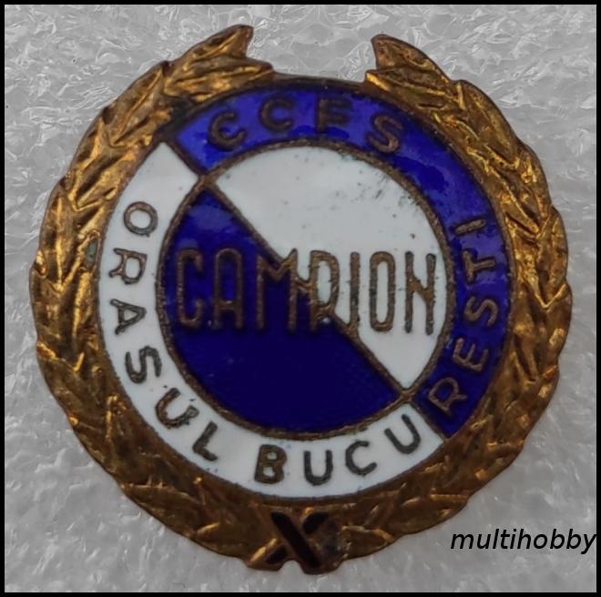 Insigna - Campion CCFS<br/>Orasul Bucuresti