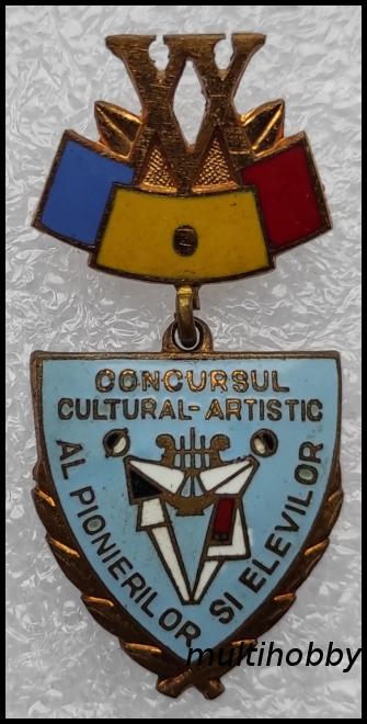 Insigna - *Medalie <Br /> Concursul cultural artistic al pionierilor si elevilor