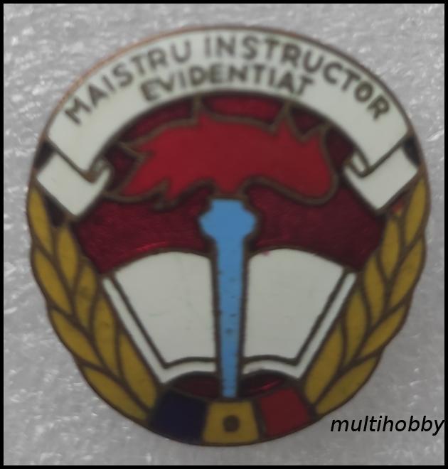 Insigna - Maistru instructor evidentiat