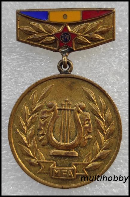 Insigna - Laureat Al Concursului Formatiilor Artistice Amatori Din Armata 1964 MFA