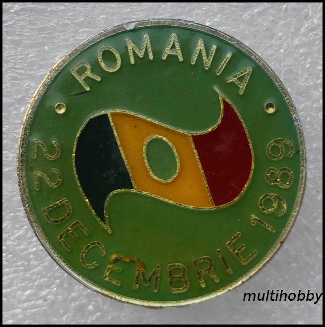 Insigna - ROMANIA<br/>22 Decembrie 1989