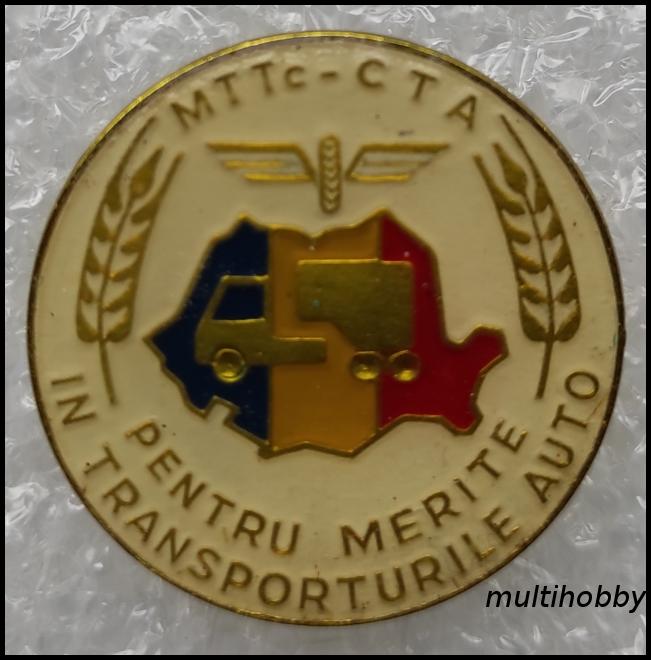 Insigna - Pentru merite in transporturile auto<br/>MTTc-CTA