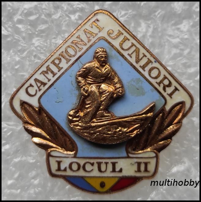 Insigna - Campionat Juniori<br/>Schi<br/>Locul II