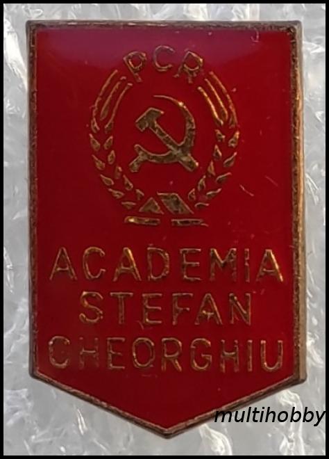 Insigna - Academia Stefan Gheorghiu