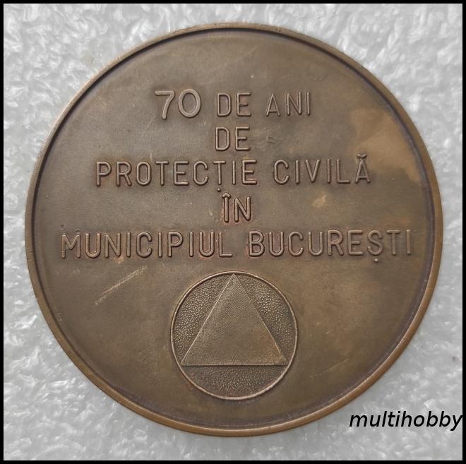 Medalie - 70 de ani de protectie civil in municicipiul Bucuresti
