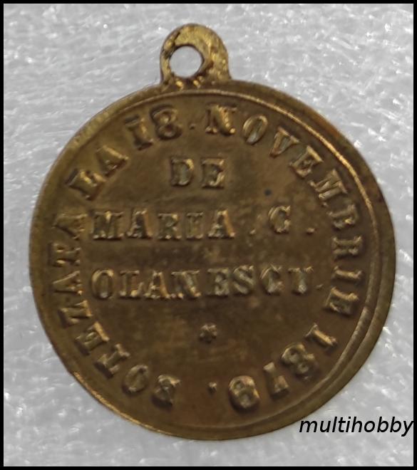 Medalie - 1879<br/>Maria Constantia Gradisteanu<br/>Nascuta la 10 Oct 1879